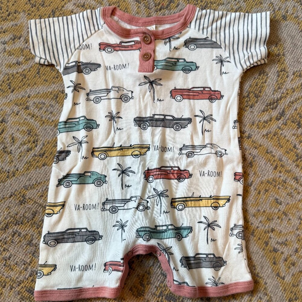 Tesa Babe Retro Car Henley Romper